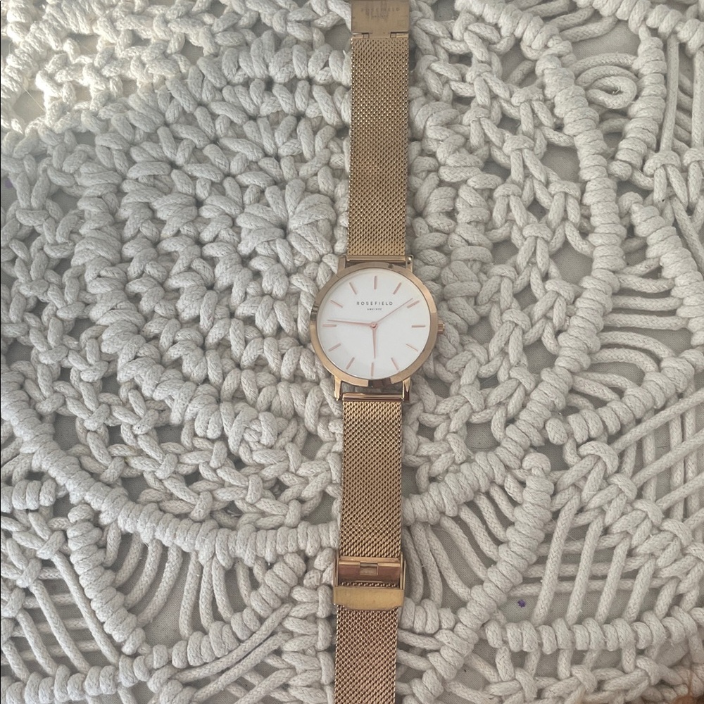 Rosefield Tribeca Rose Gold Mesh